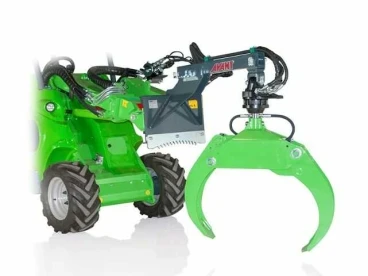 Avant rönkfogó villa rönkök, szegélykövek mozgatásához hidraulikus és mechanikus rotátorral is rendelhető