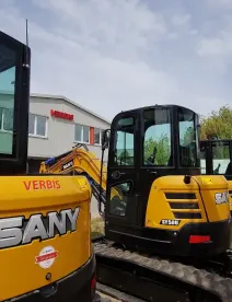 SANY SY50U 5 tonnás gumiláncos kotrógép 12