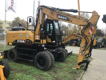 Sany SY155W 14,5 tonnás gumikerekes kotrógép 8